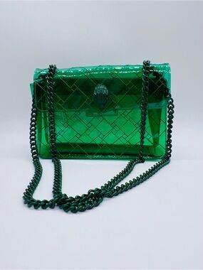 Kurt Geiger Emerald PVC Crossbody with Chain Strap